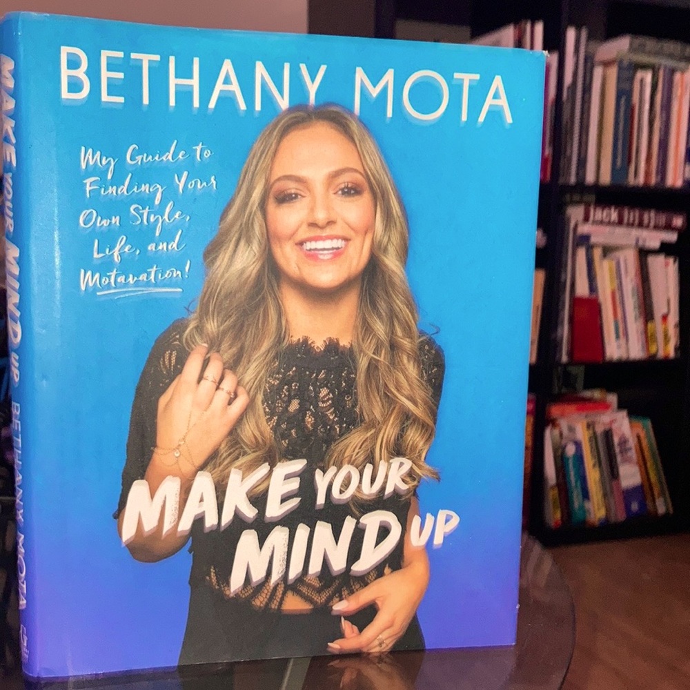 Hardbound book “Make Your Mind Up” by Bethany Mota